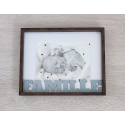 Cadre pour photo avec lettre en bois