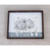 Cadre pour photo avec lettre en bois