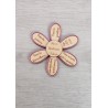 Fleur Merci Maîtresse personnalisée en bois