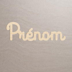 Prénom en bois