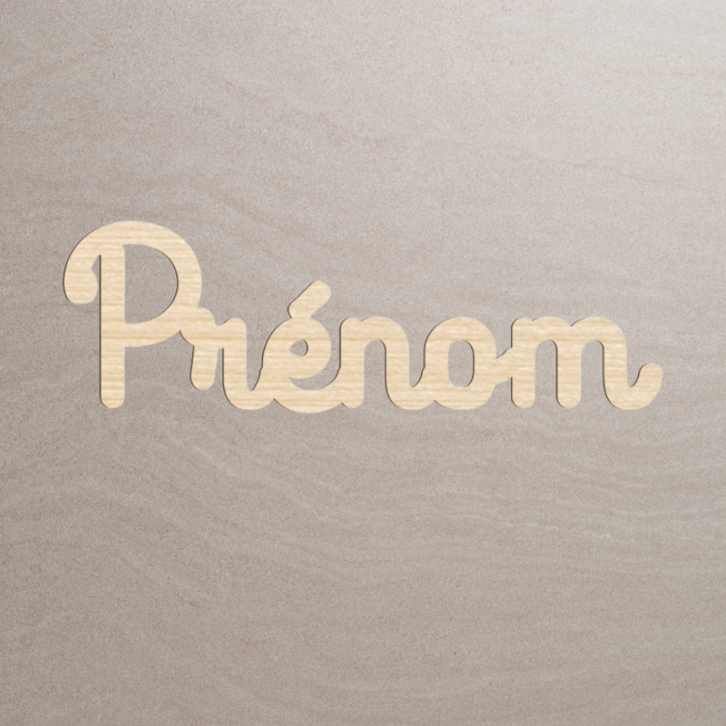 Prénom en bois